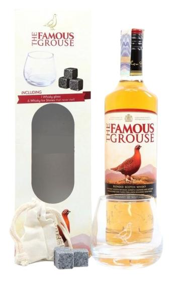 The Famous Grouse 0,7l + chladící kostky a sklenička