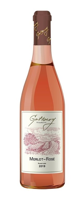 Gotberg Merlot Rosé Pozdní sběr 2019